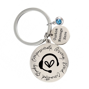 Dispatcher Hero - Personalized Birthstone Keychain Gift